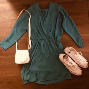 BLUE SUMMER LONG SLEEVE ROMPER